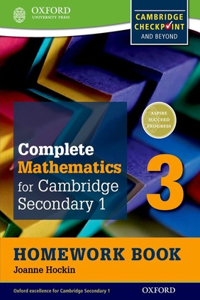 Complete Mathematics for Cambridge Secondary 1 Homework Book 3 (Pack of 15)
