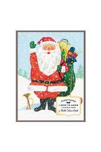 Everything I Need To Know I Learned From A Little Golden Book Santa Large Embellished Notecards