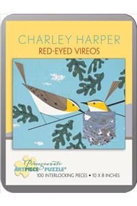 Charley Harper/Redeyed Vireos 100 Piece Tin Puzzle
