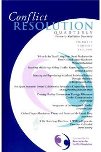 Conflict Resolution Quarterly, No. 1,2001