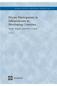 Private Participation in Infrastructure in Developing Countries
