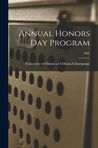 Annual Honors Day Program; 1965