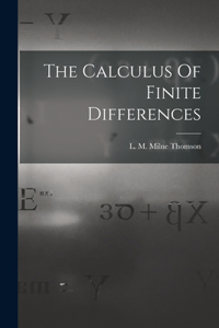 Calculus Of Finite Differences