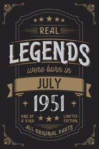 Real Legends were born in July 1951