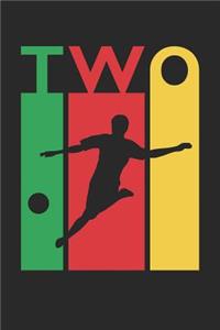 Soccer Notebook for 2 Year Old Boys and Girls - Colorful Soccer Journal - 2nd Birthday Gift for Soccer Player Diary