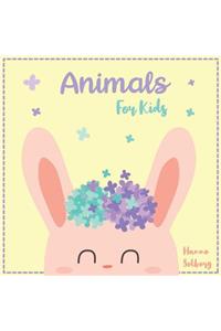 Animals For Kids: Learning ABC English Animals Names From A to Z. For Baby Toddlers And Preschool. Age 2 to 5 year.