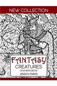 Fantasy Creatures Coloring Book