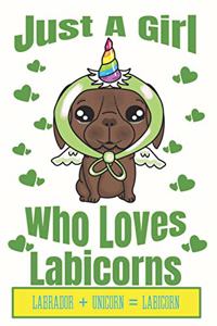 Just A Girl Who Loves Labicorns Labrador + Unicorn + Labicorn