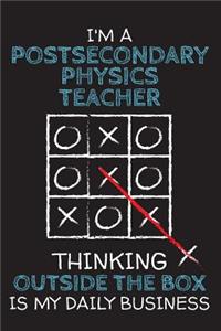 I'm a POSTSECONDARY PHYSICS TEACHER