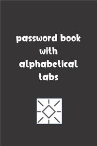 Password Book With Alphabetical Tabs