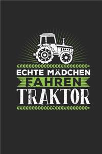 Echte Mädchen Fahren Traktor