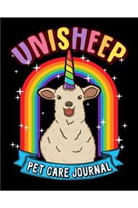 Unisheep Pet Care Journal: Pet Health Medical Tracker