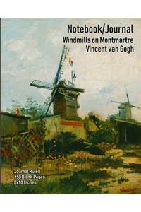 Notebook/Journal - Windmills on Montmartre - Vincent van Gogh