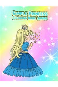 Simple Princess Coloring Book Jumbo