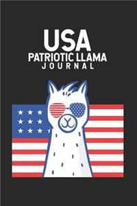 USA Patriotic Llama Journal