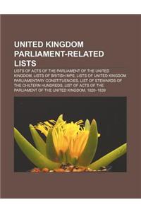 United Kingdom Parliament-Related Lists