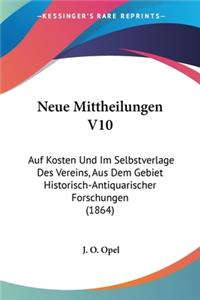 Neue Mittheilungen V10