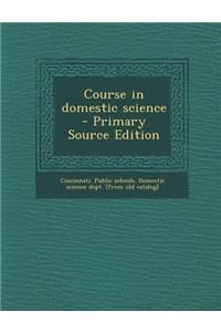 Course in Domestic Science