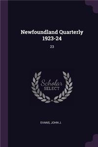 Newfoundland Quarterly 1923-24