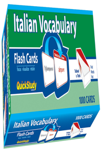 Italian Vocabulary Flash Cards (1000 Cards)