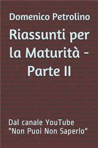 Riassunti Per La Maturit