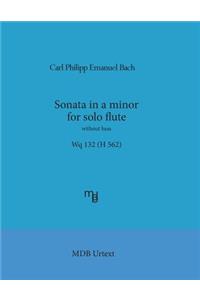 Sonata in a minor for solo flute without bass Wq 132 (H 562) (MDB Urtext)
