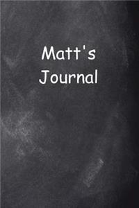 Matt Personalized Name Journal Custom Name Gift Idea Matt