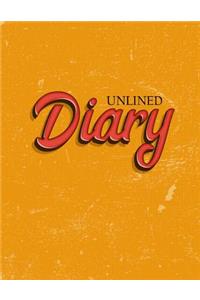 Unlined Diary