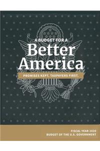 Budget of the United States, Fiscal Year 2020