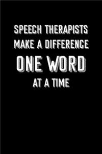 Speech Therapists Make a Difference One Word at a Time