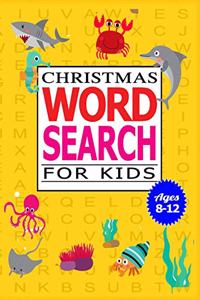 Christmas Word Search for Kids Ages 8-12