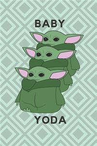 Baby Yoda Notebook, Journal, Diary ( 120 Pages, 6x9 )