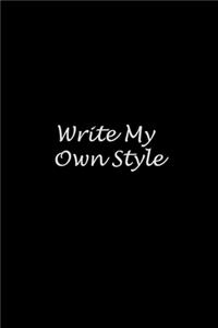 Write my own style