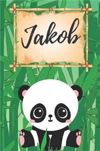 Jakob Notizbuch Panda / Malbuch / Kritzelbuch / Tagebuch / Journal / DIN A5 / Geschenke