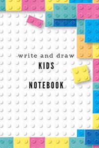 kids notebook to learn to write and draw, help children write what they like and begins to discover writing words and sentences