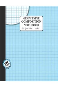 Graph paper composition notebook