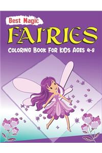 Best Magic Fairies Coloring Book for Kids Ages 4-8