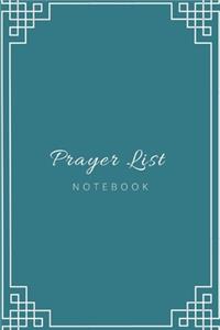 Prayer List Notebook