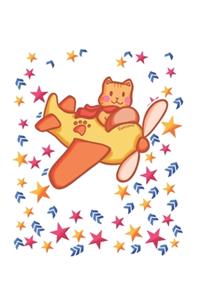 Funny Cat Pilot Notebook