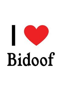 I Love Bidoof: Bidoof Designer Notebook