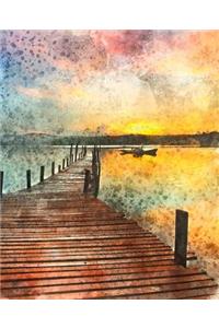 Nautical Nature Sunset Composition Notebook / Journal