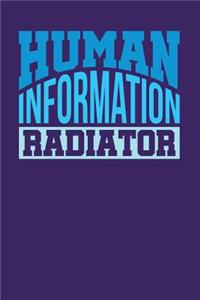 Human Information Radiator: Dark Purple, Blue Design, Blank College Ruled Line Paper Journal Notebook for Project Managers and Their Families. (Agile and Scrum 6 x 9 inch Compo