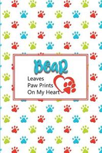Bear Leaves Paw Prints on My Heart