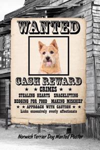 Norwich Terrier Dog Wanted Poster