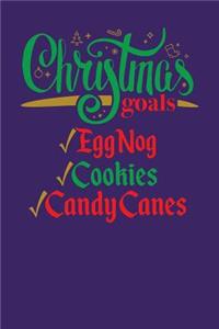 Christmas Goals Eggnog Cookies Candy Canes