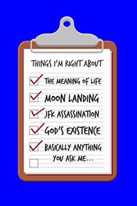 My List of Things I Was Right about Notebook
