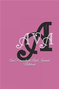 Ava Personalized Lined Journal Notebook