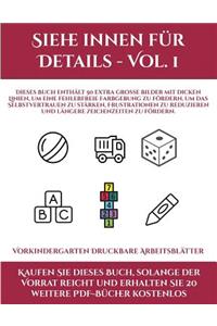 Vorkindergarten Druckbare Arbeitsblätter (Siehe innen für Details - Vol. 1)