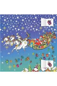 Susannah Peacock - Santa's Sleigh Advent Calendar 2021 (with stickers)