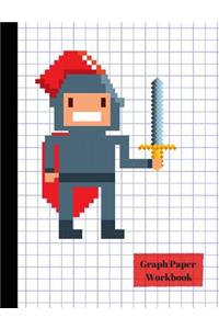 Knight Math Hero 4x4 Quad Graph Paper Workbook